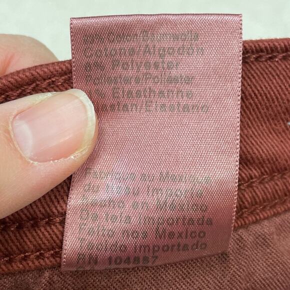 NWT New AG Adriano Goldschmied Red Everett Slim Straight Jean Size 31 x 33 - Picture 6 of 8